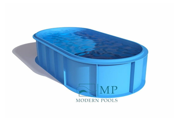 Пластиковый бассейн под ключ построенный компанией ModernPools
